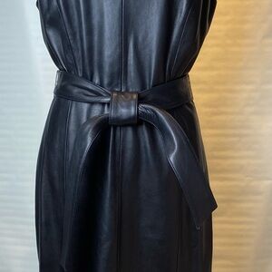 ANTONIO MELANI Black Leather Dress